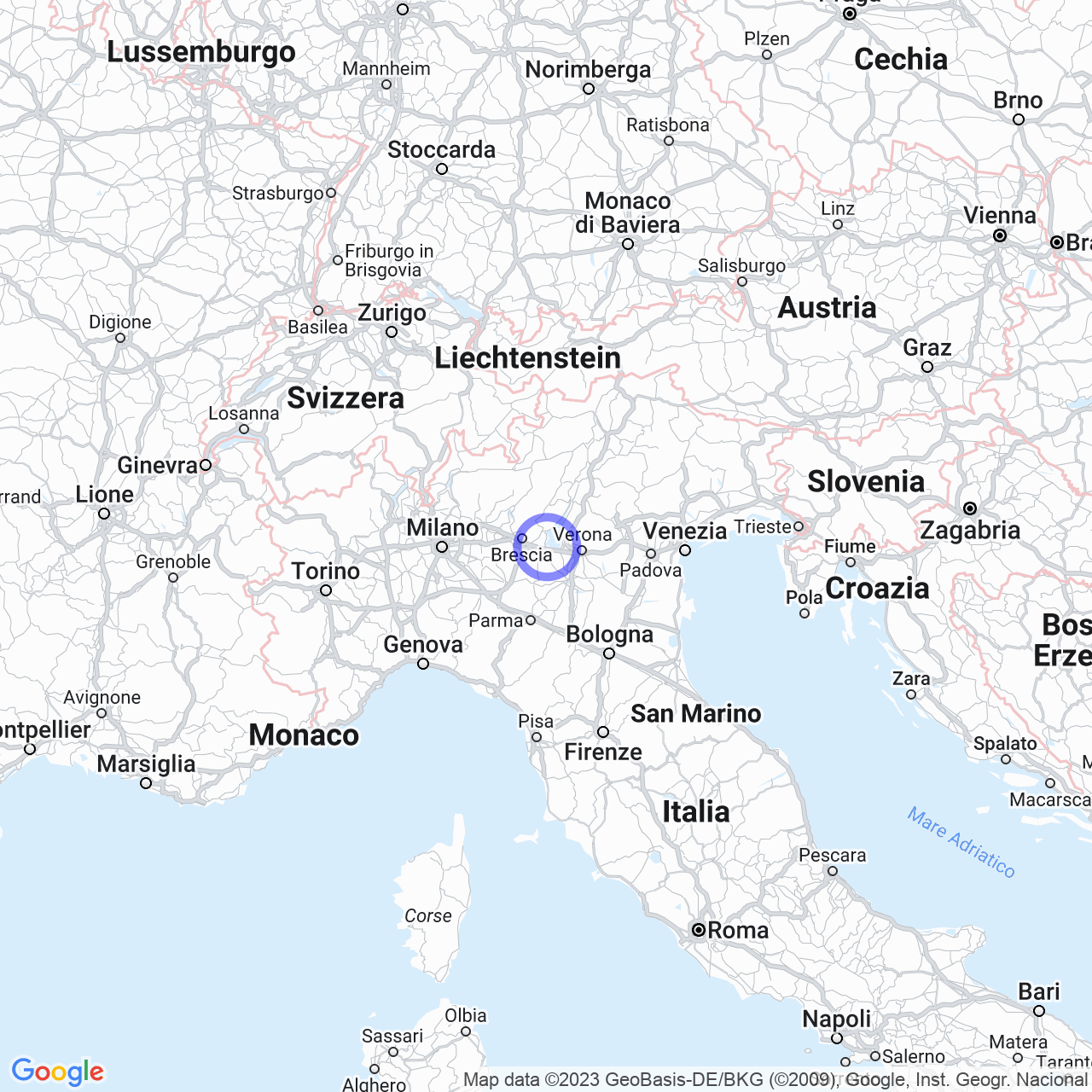 Mappa di Calvata-conta in Desenzano del Garda