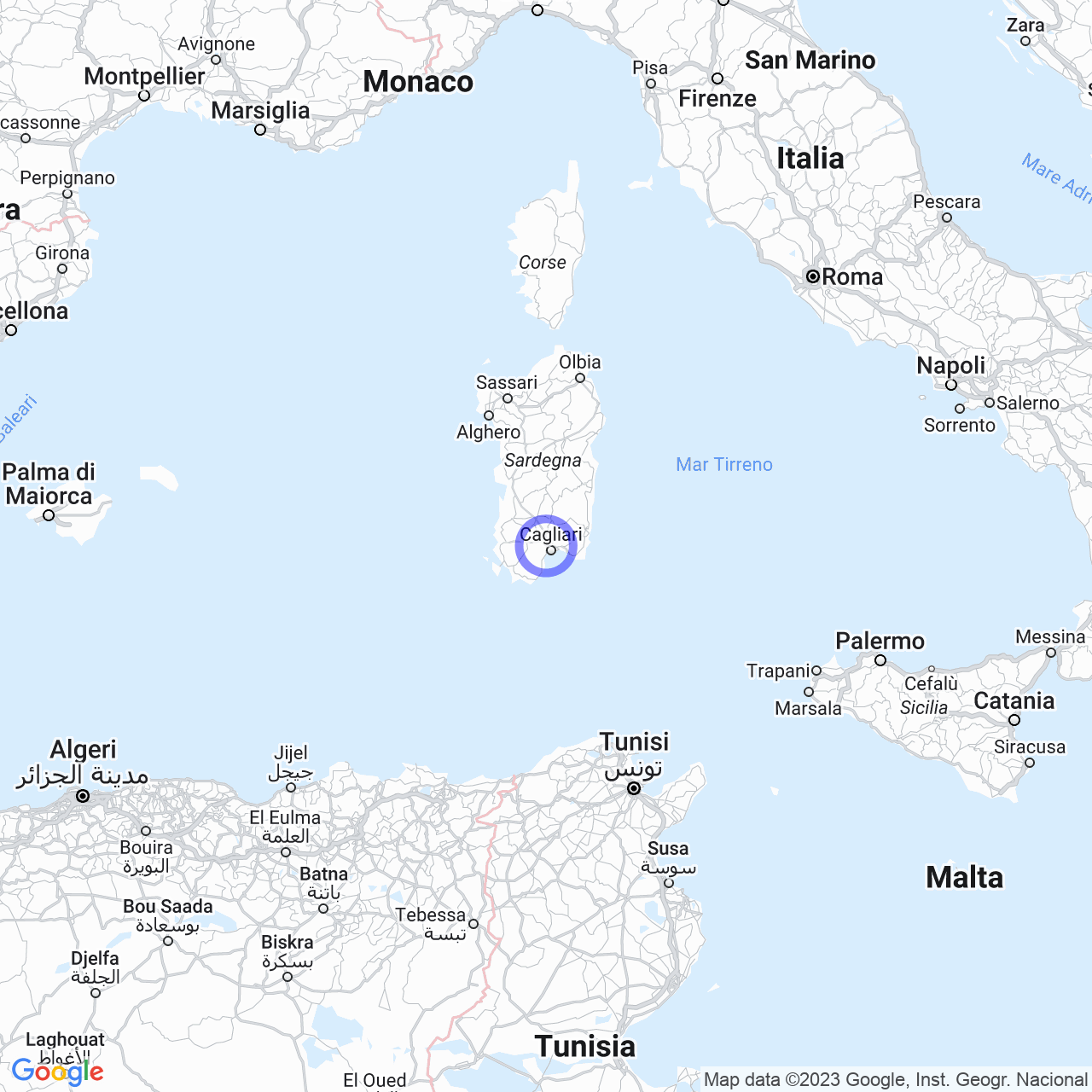 Mappa di Zona Industriale Casic in Elmas