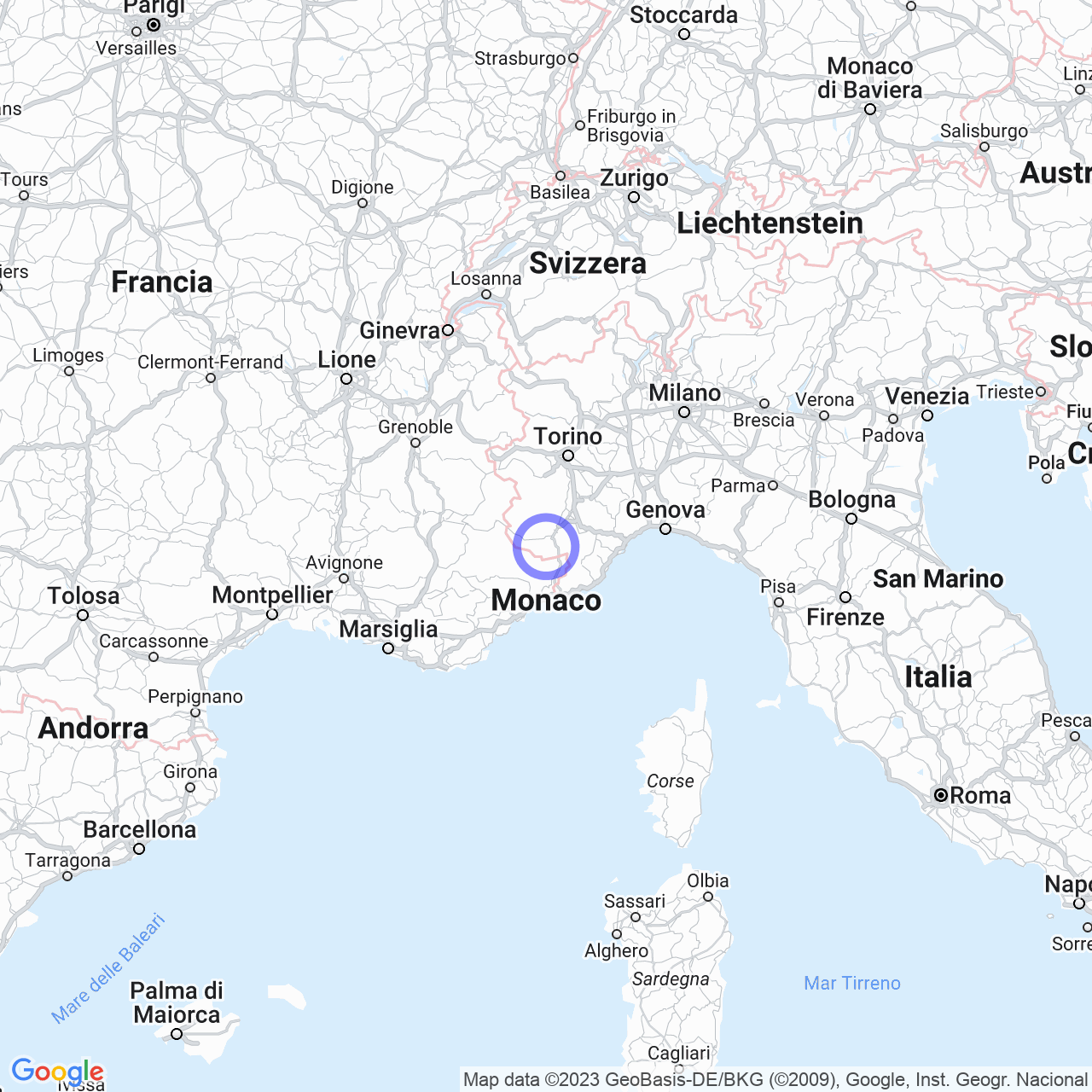 Mappa di Tetti Patrunet in Entracque