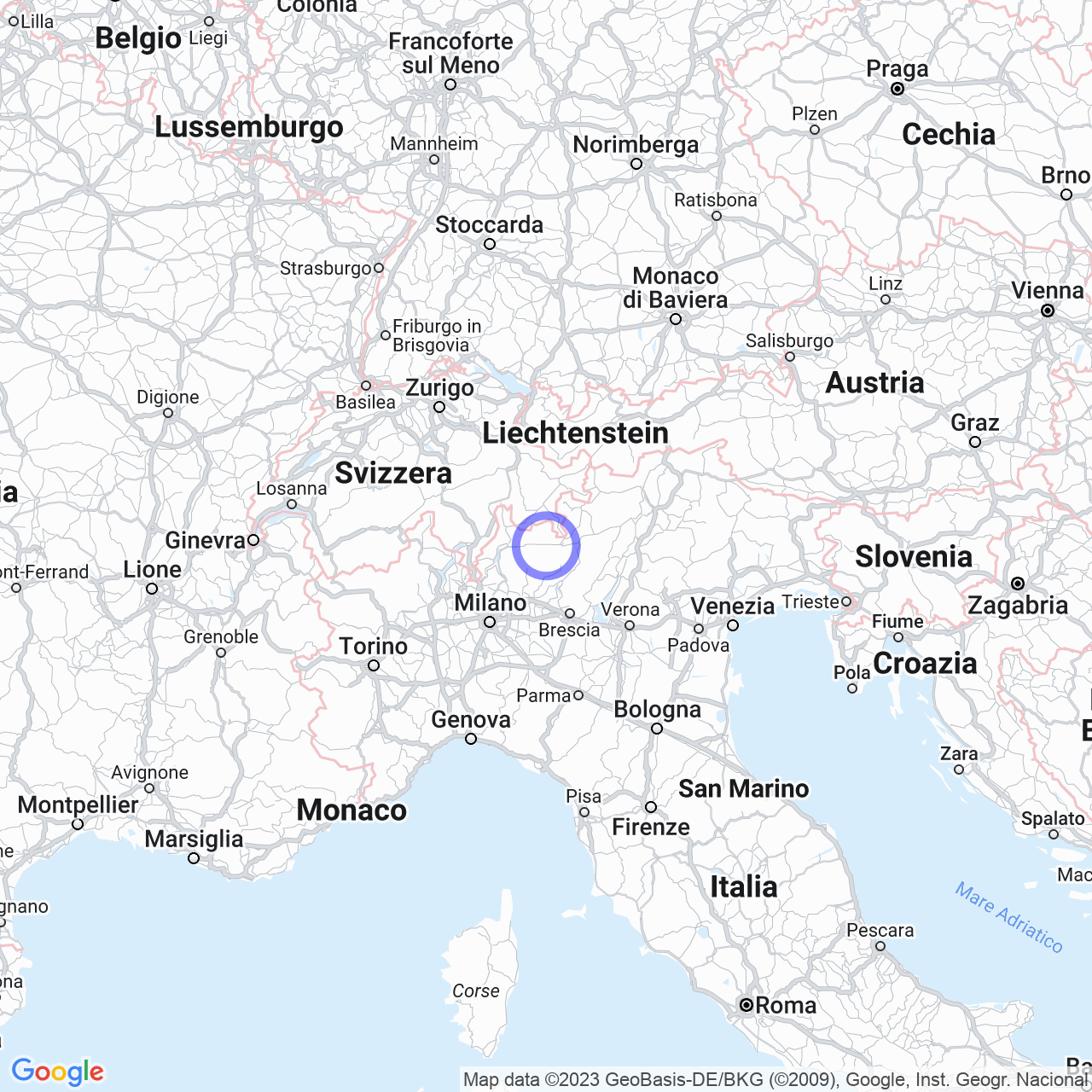 Mappa di Campilunghi in Faedo Valtellino