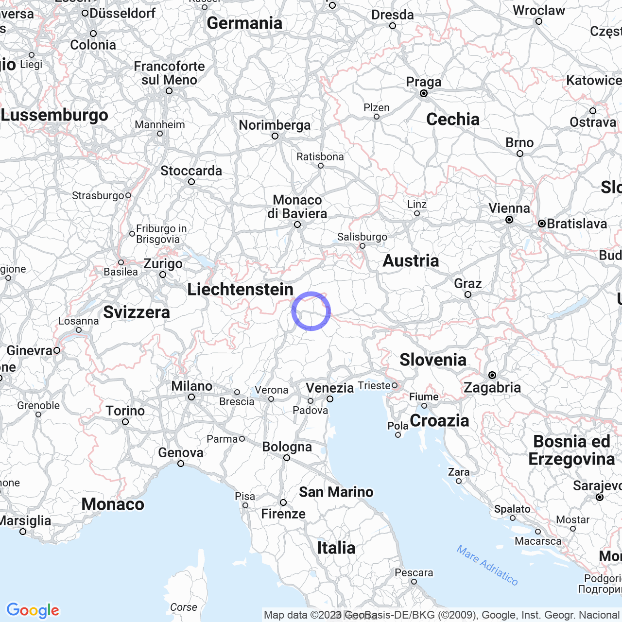 The autonomous province of Bolzano - Alto Adige: culture, history and toponymy. map