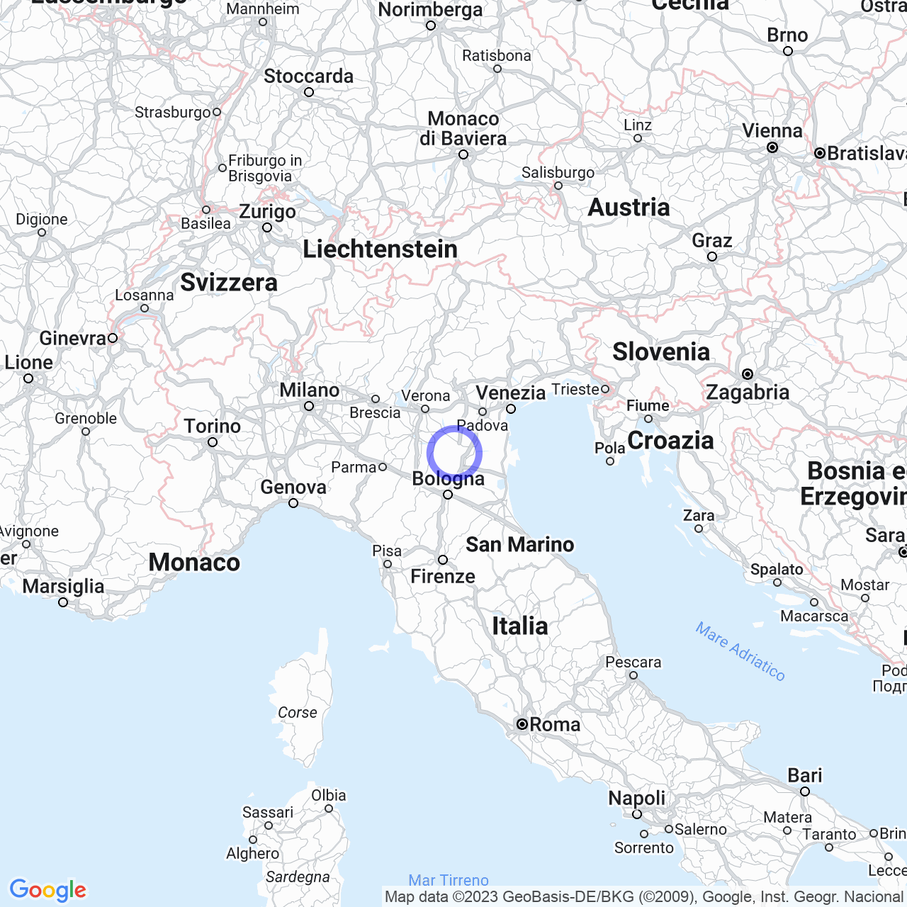 Mappa di Coronella in Ficarolo