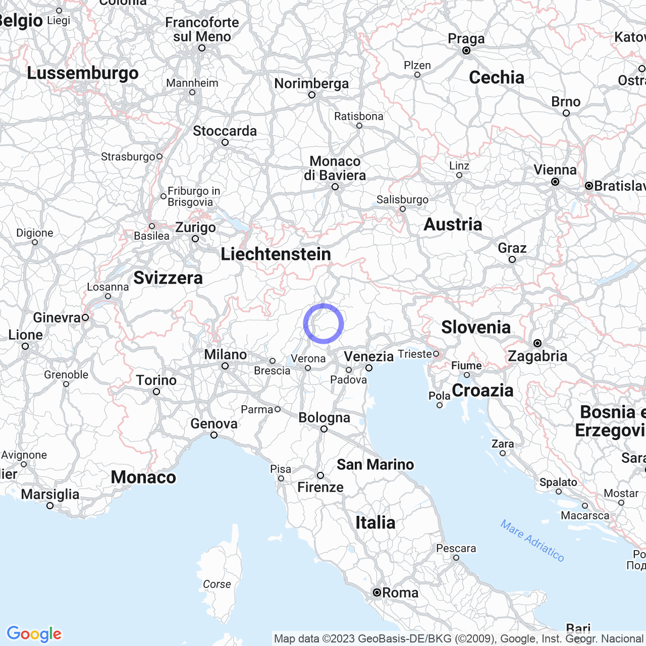 Mappa di Moseri - Straibizeri in Fierozzo