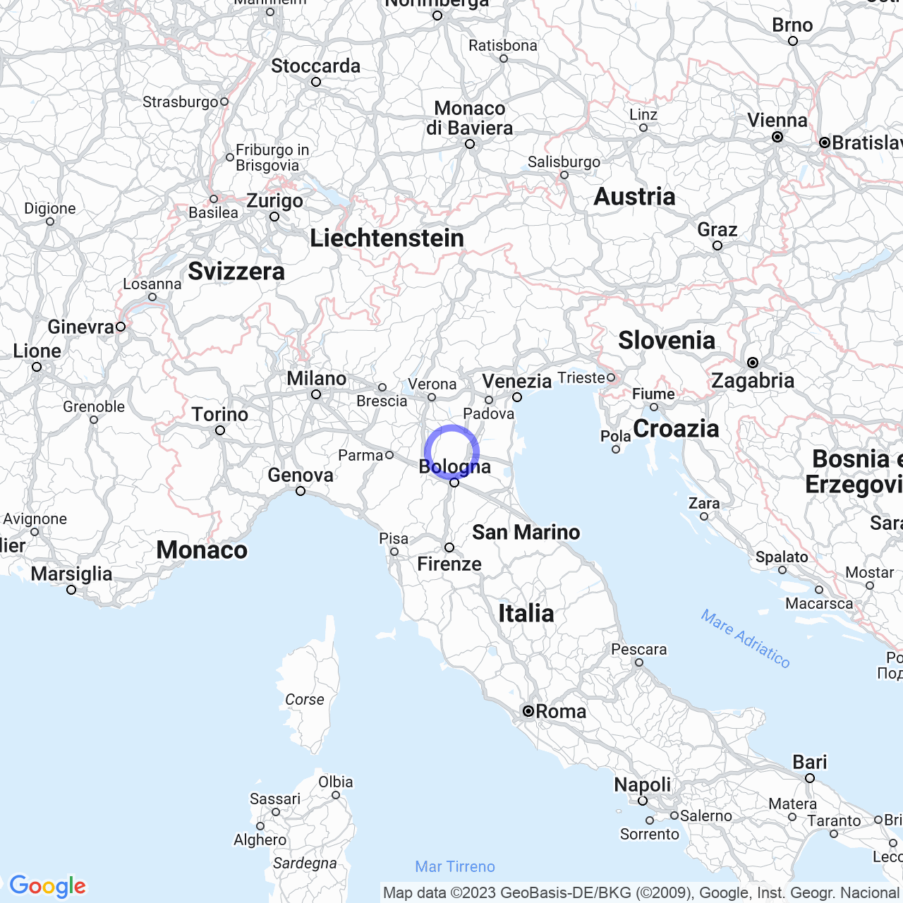 Mappa di Entrà in Finale Emilia