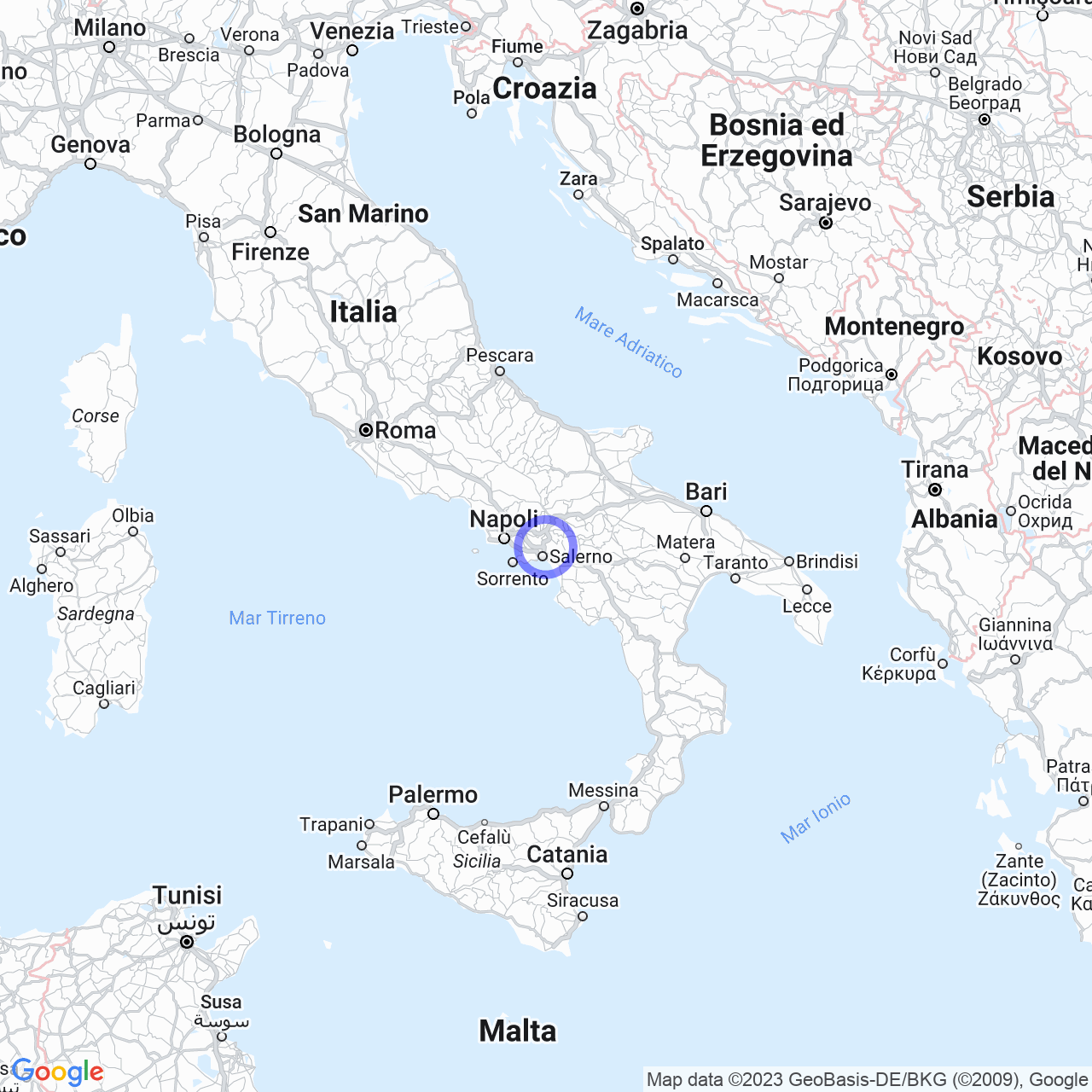 Mappa di Faraldo-nocelleto in Fisciano