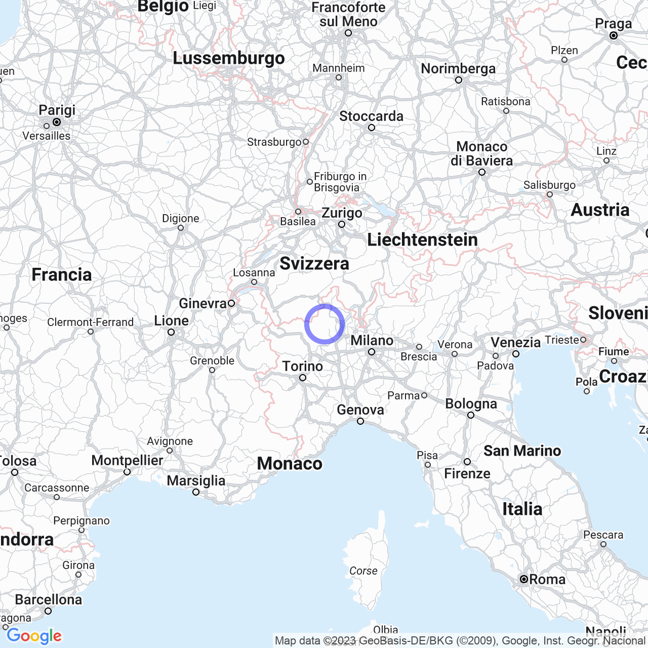 Mappa di Boco Inferiore in Fobello