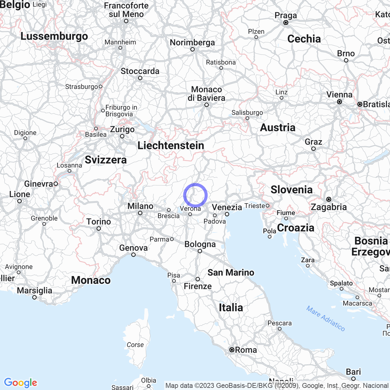 Mappa di Mezzomonte di Sotto in Folgaria