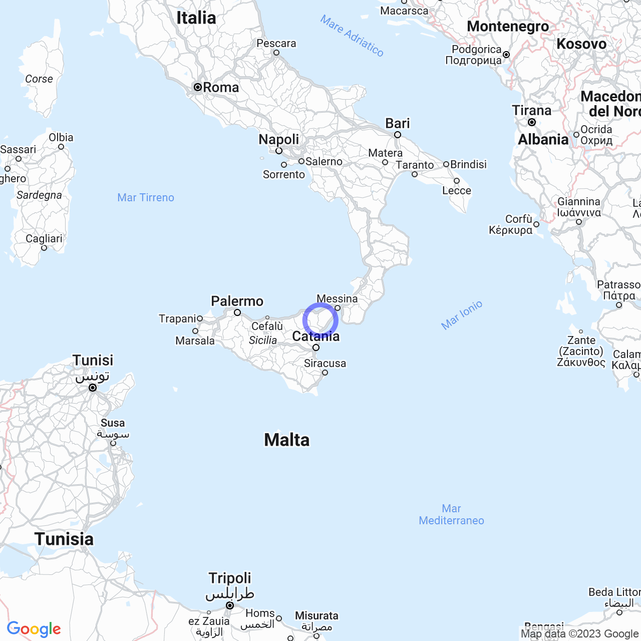 Mappa di Chiesa in Fondachelli-Fantina