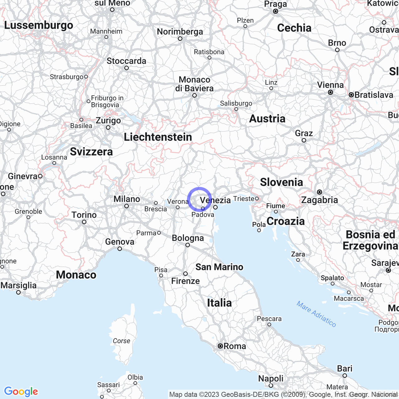Mappa di San Giorgio In Brenta in Fontaniva