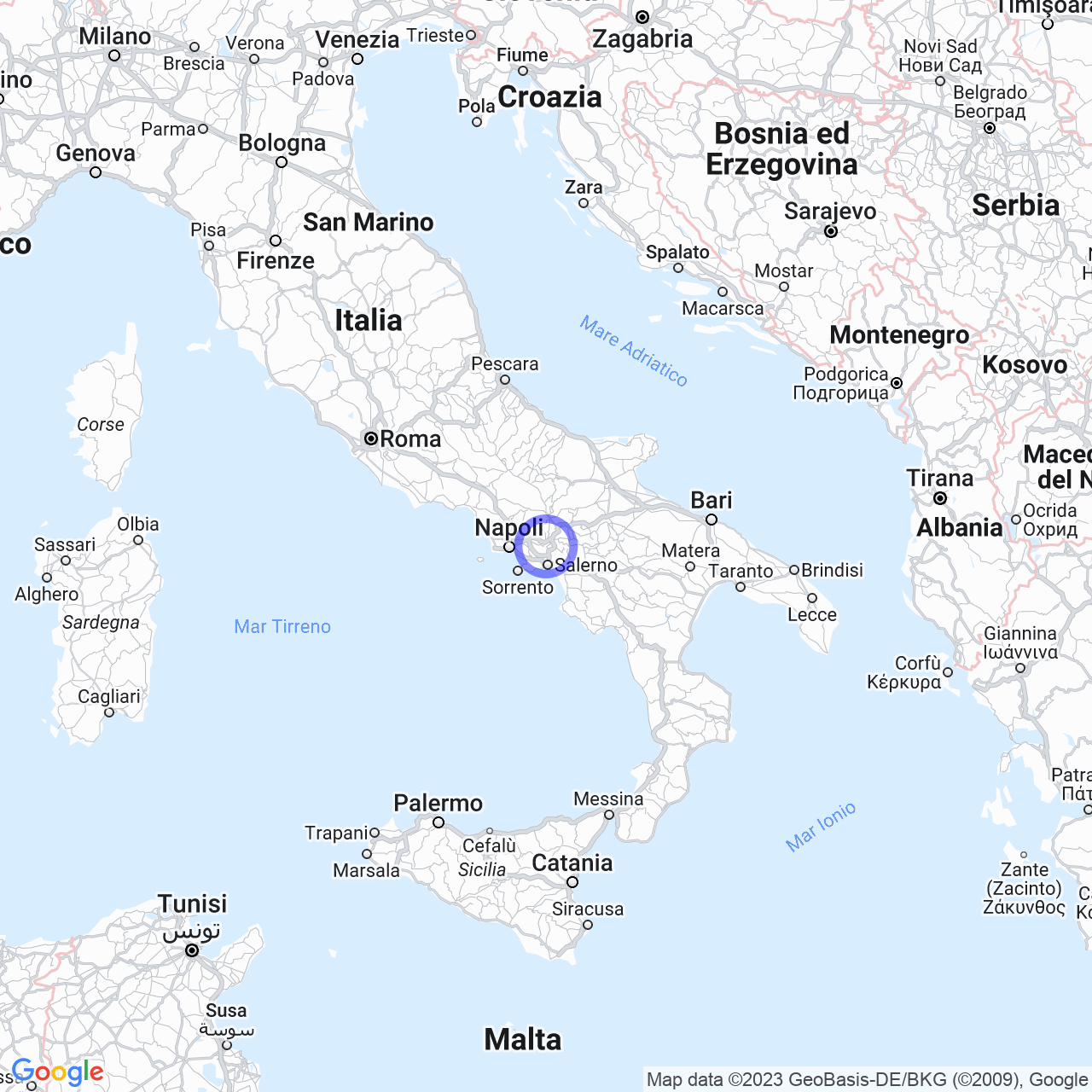 Mappa di Rapone in Forino