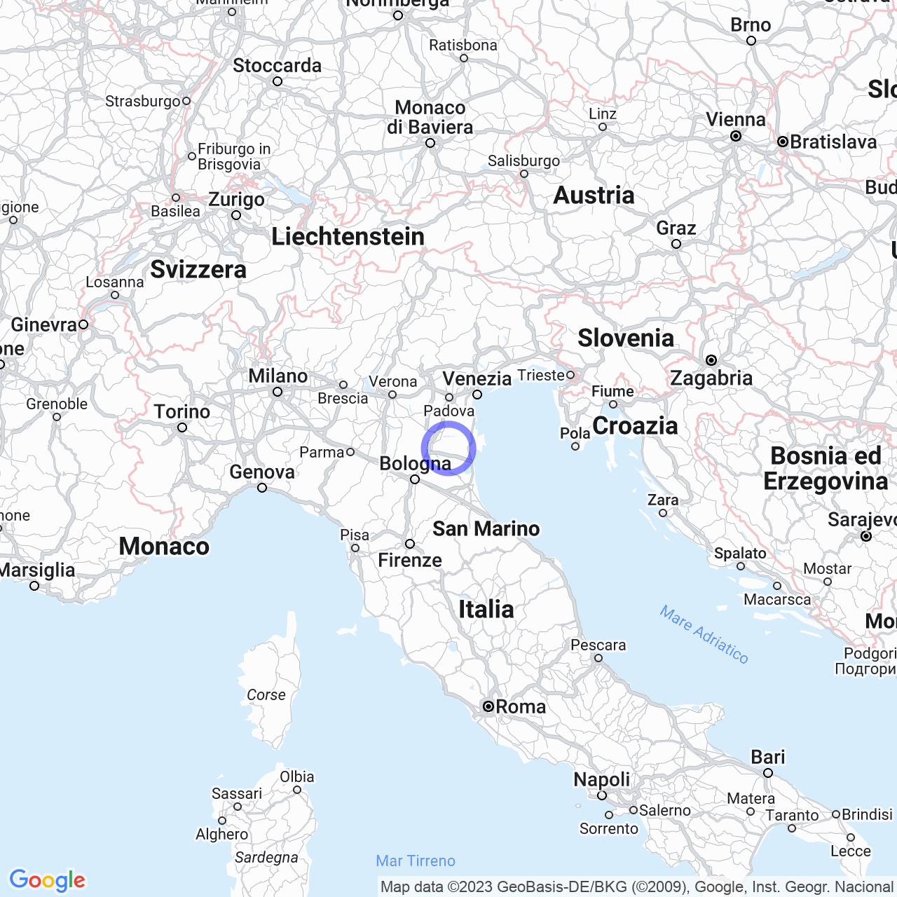 Mappa di Possessione Vittoria in Formignana