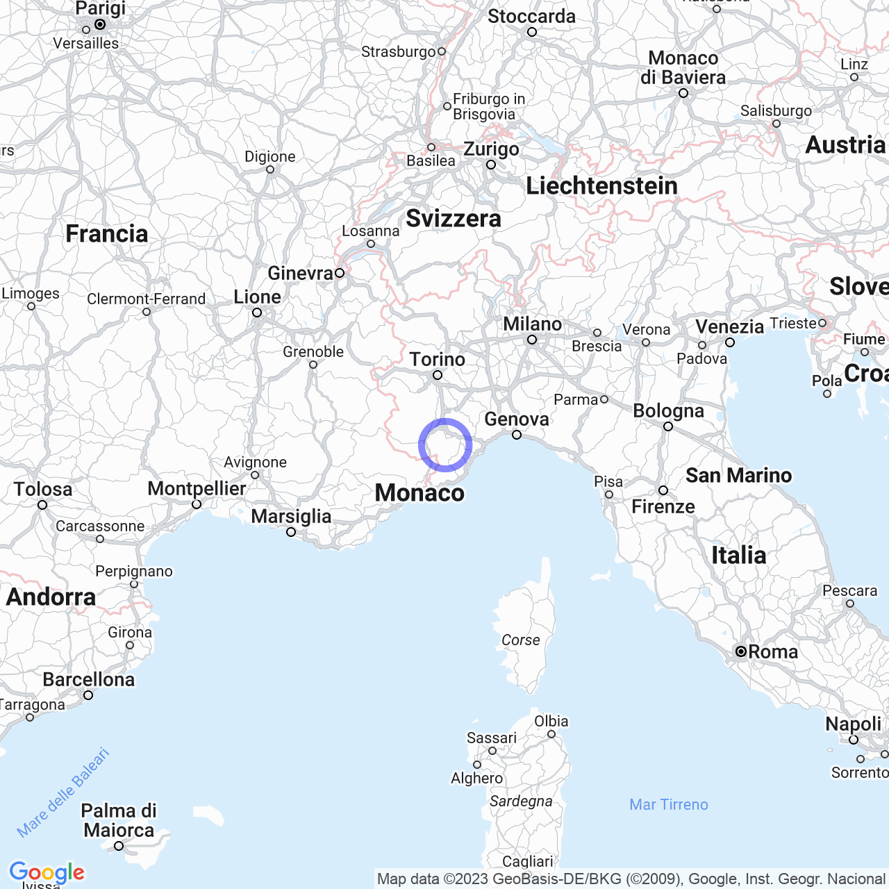 Mappa di Lanza Serra in Frabosa Soprana