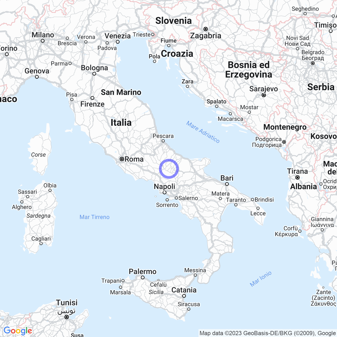 Mappa di Torre in Frosolone