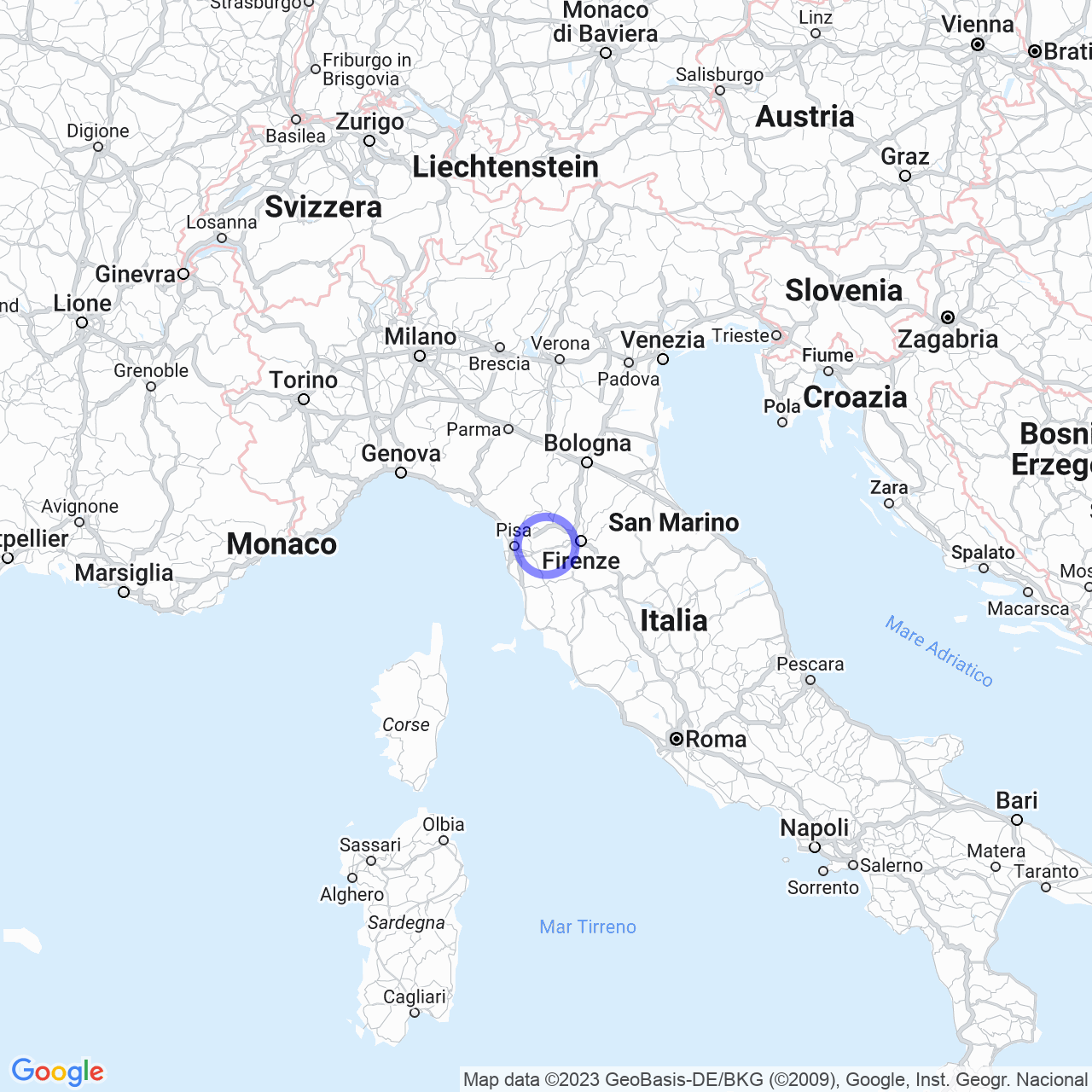 Mappa di Salto Alle Vecchie in Fucecchio