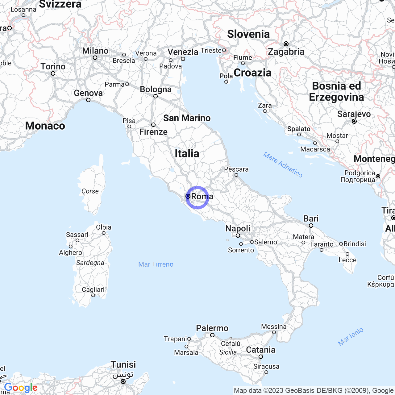 Mappa di Acquatraversa II in Gallicano nel Lazio