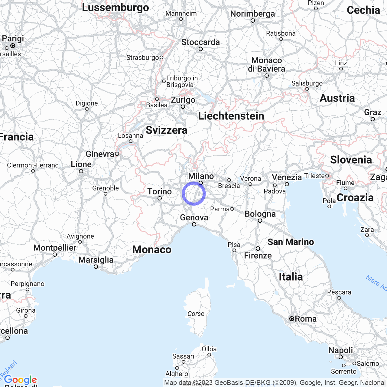 Mappa di Isolato Record in Garlasco