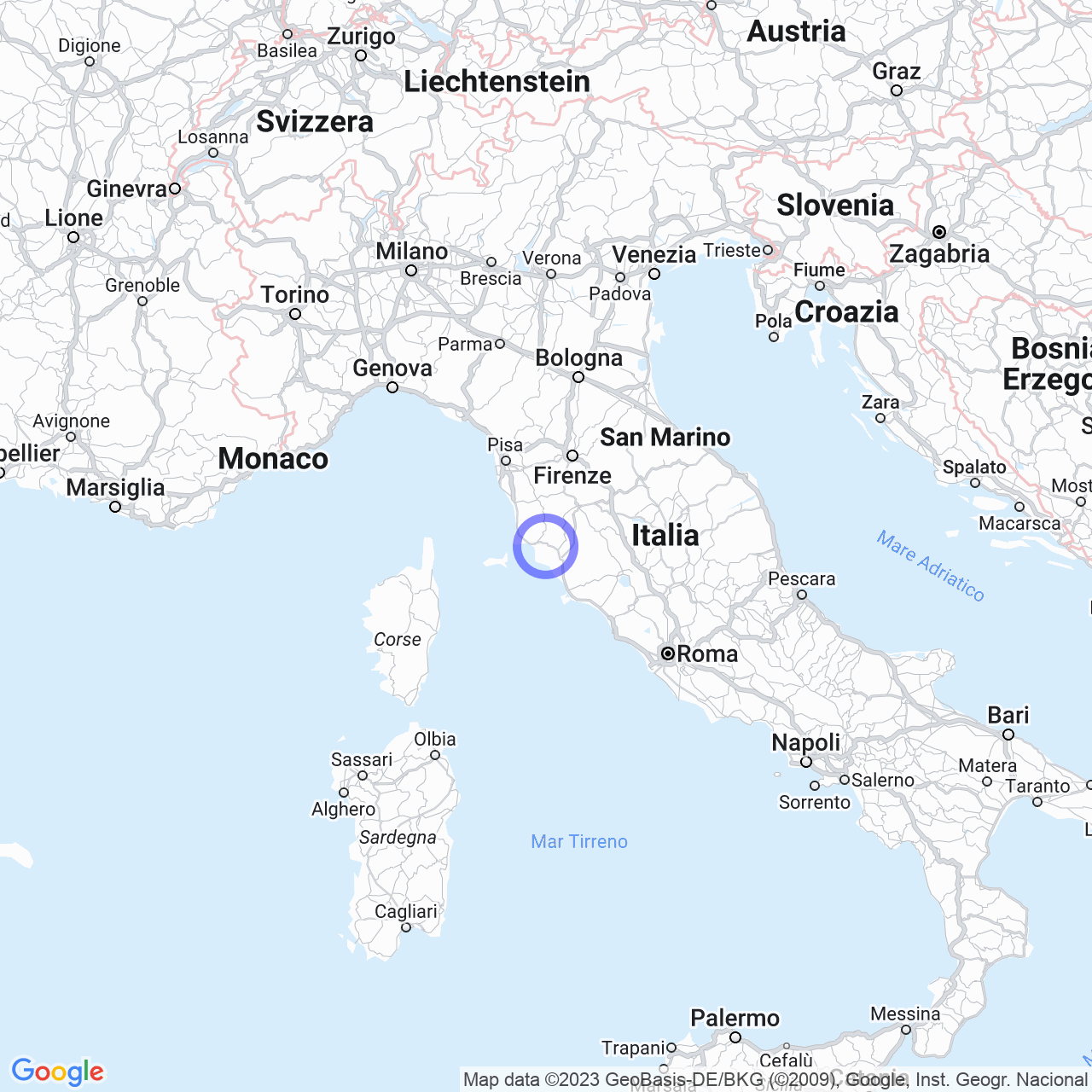 Gavorrano: history and geography of a Tuscan municipality. map