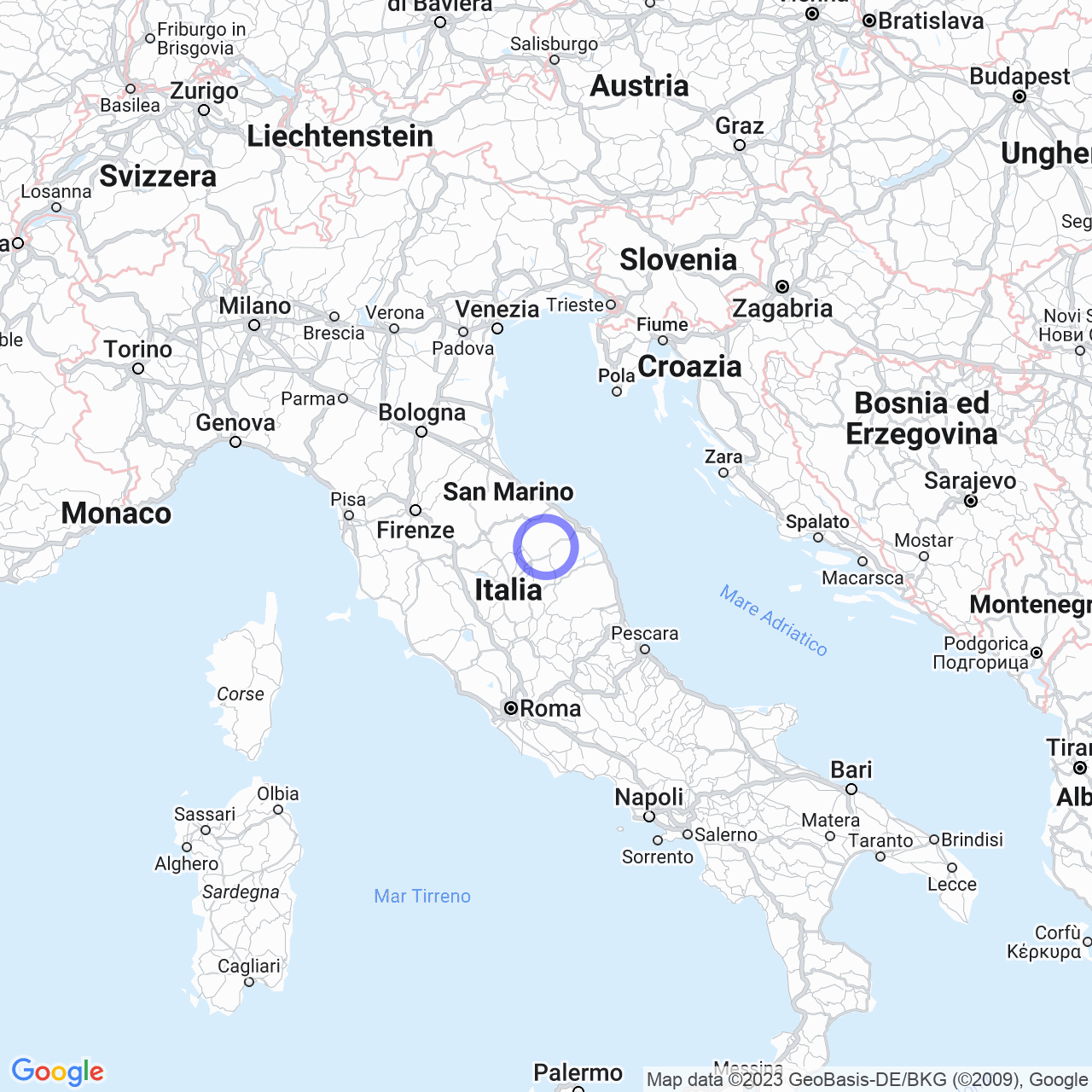 Mappa di Trapozzo in Genga