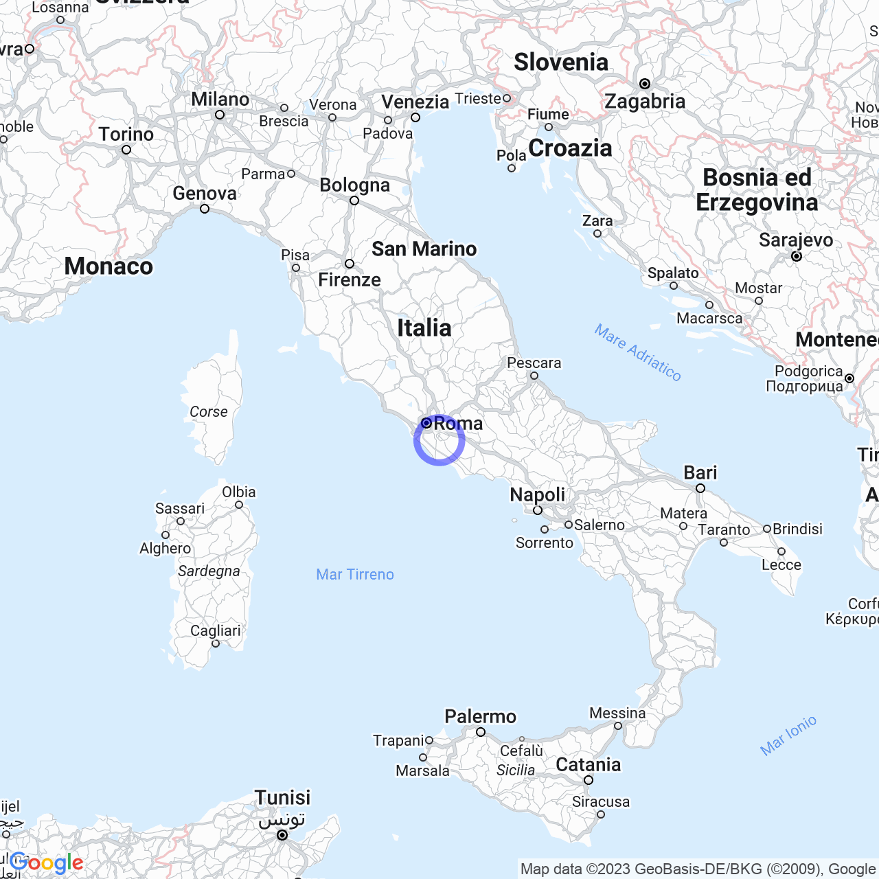 Mappa di San Gennaro I in Genzano di Roma