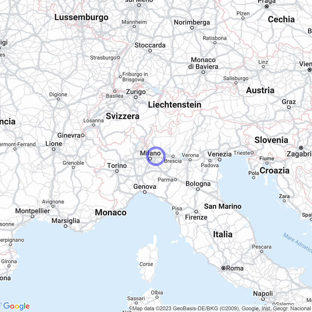Mappa di Cassinello in Gessate