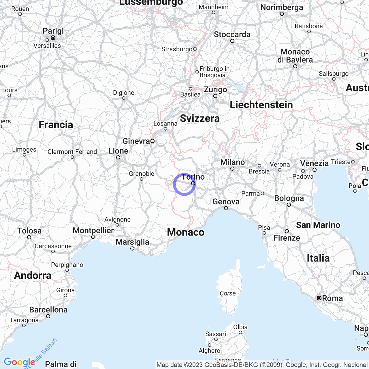 Mappa di Maddalena in Giaveno