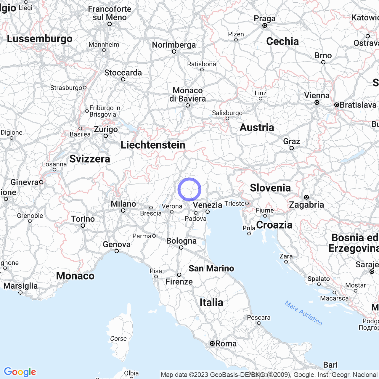 Mappa di Località Produttiva I in Grigno