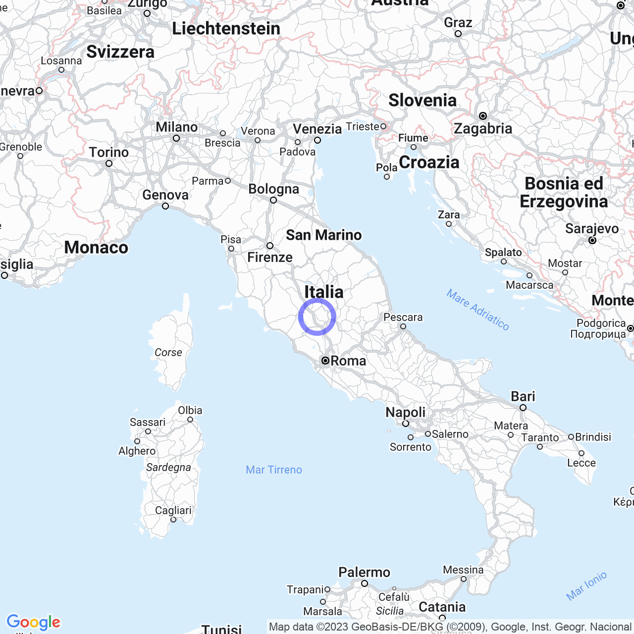 Mappa di Poggio Nuovo-casaline in Guardea