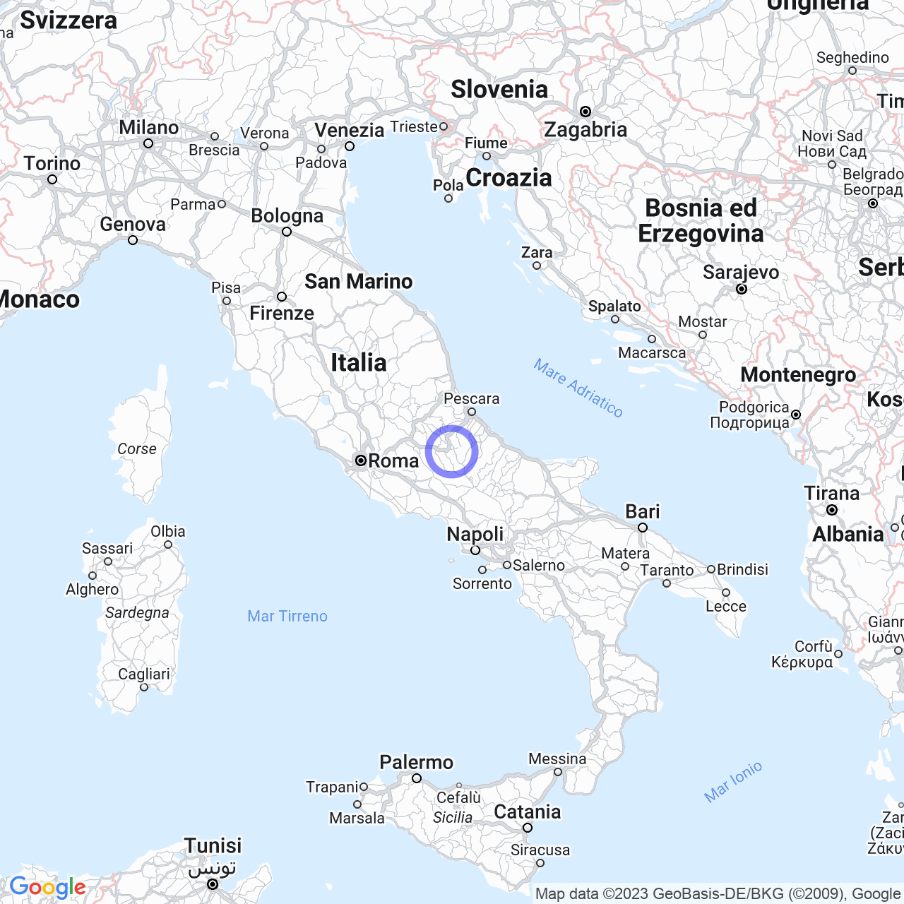 Mappa di Cauze in Introdacqua