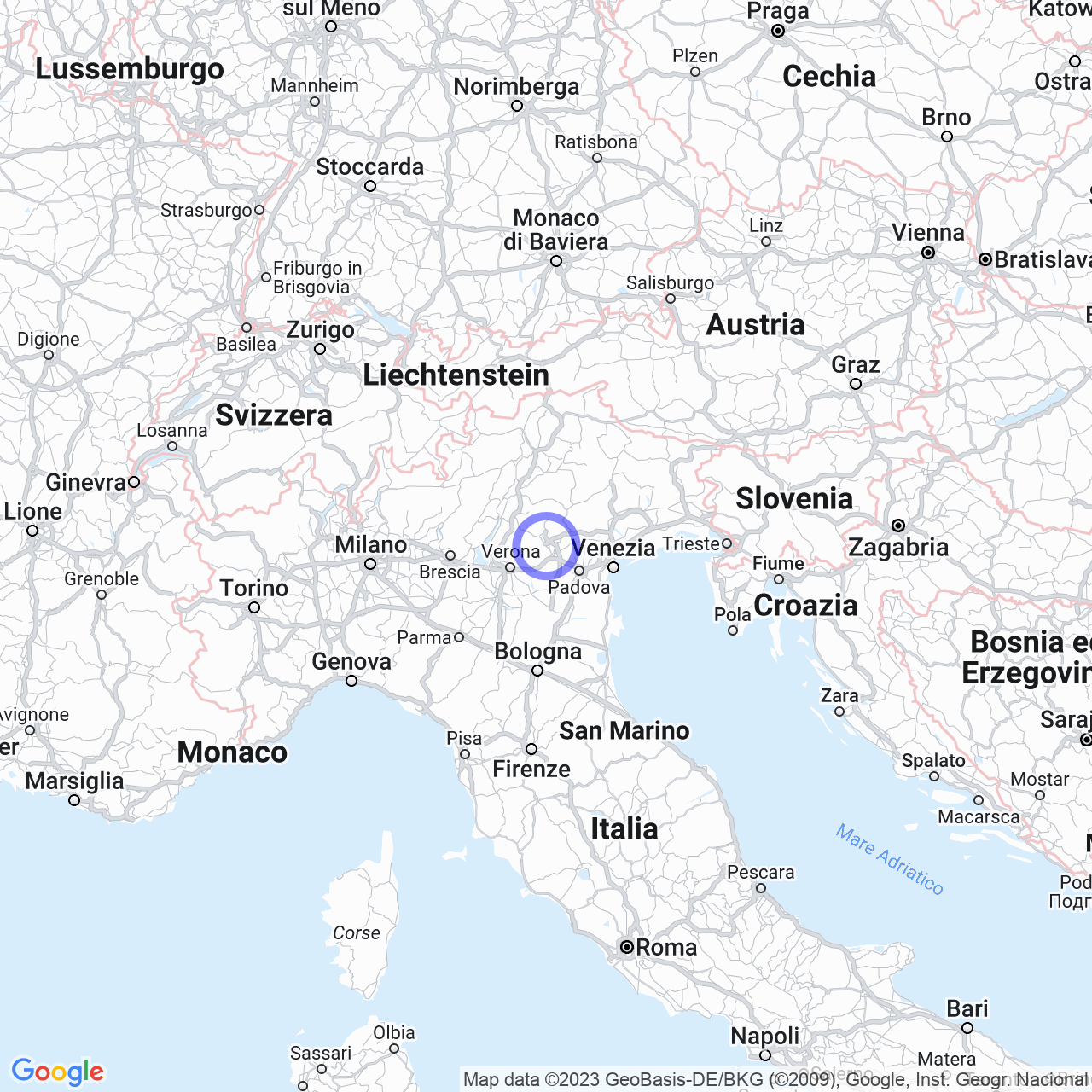 Mappa di Scovizze in Isola Vicentina