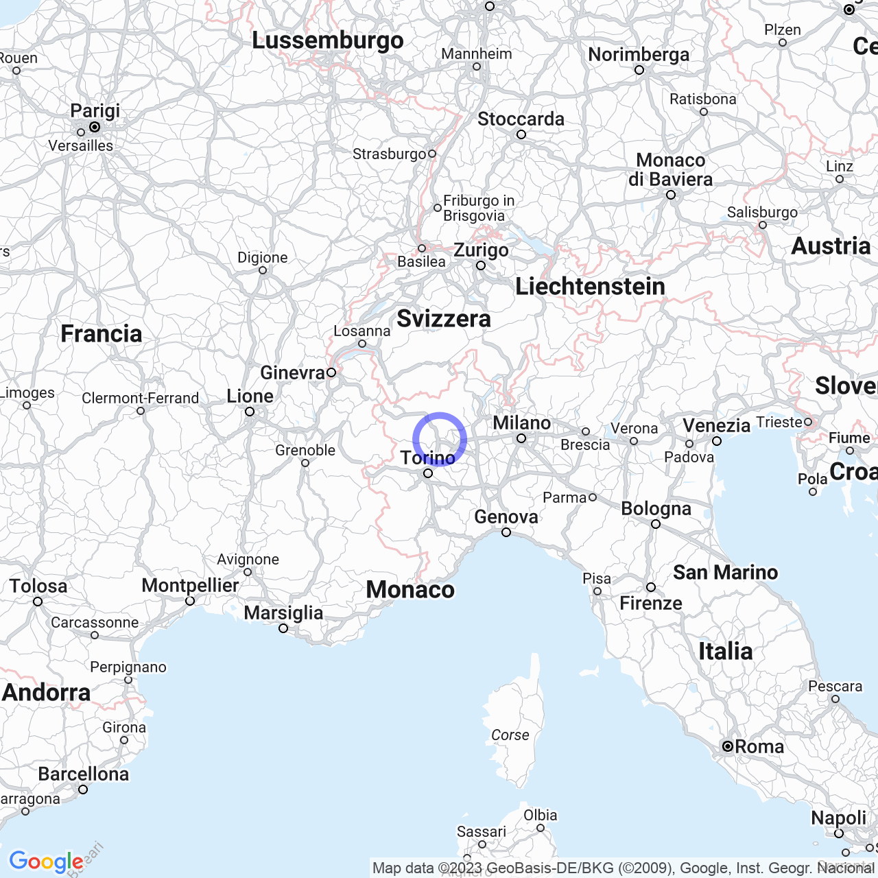 Mappa di Canton Stimozzo in Ivrea