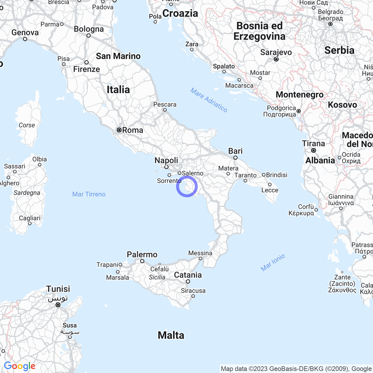 Mappa di Matonti-vetrali in Laureana Cilento