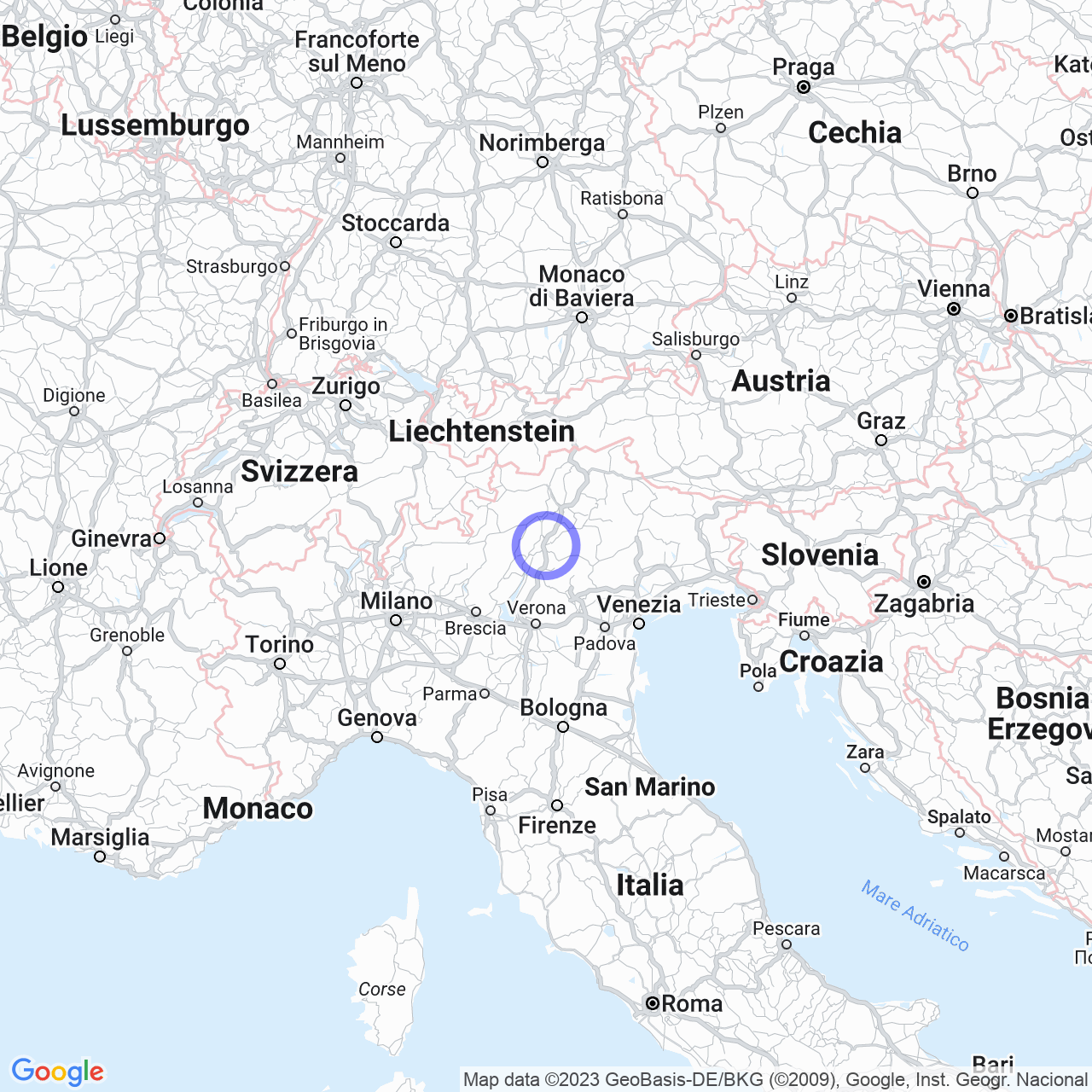 Mappa di Località Produttiva I in Lavis