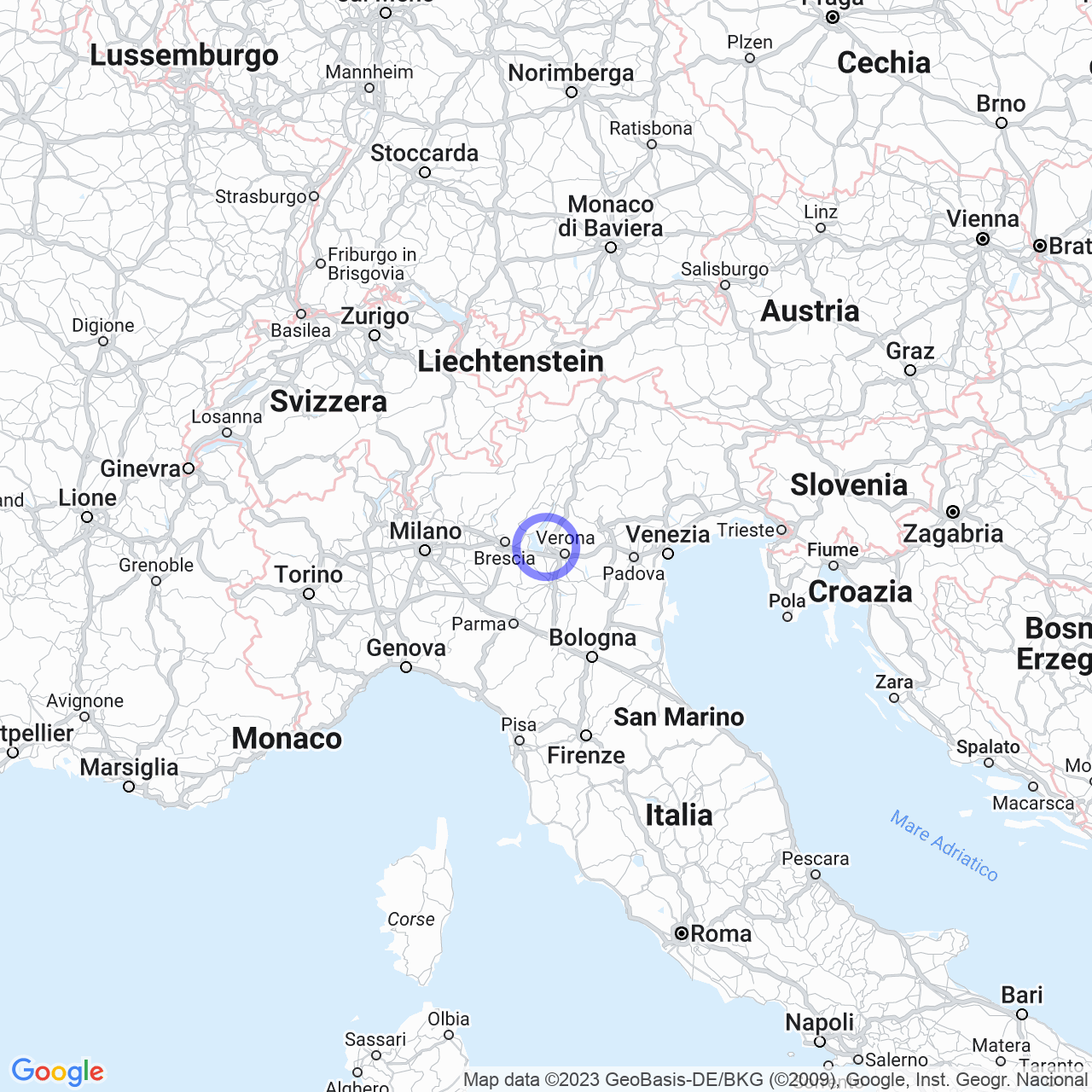 Mappa di Mondragon di Sopra in Lazise