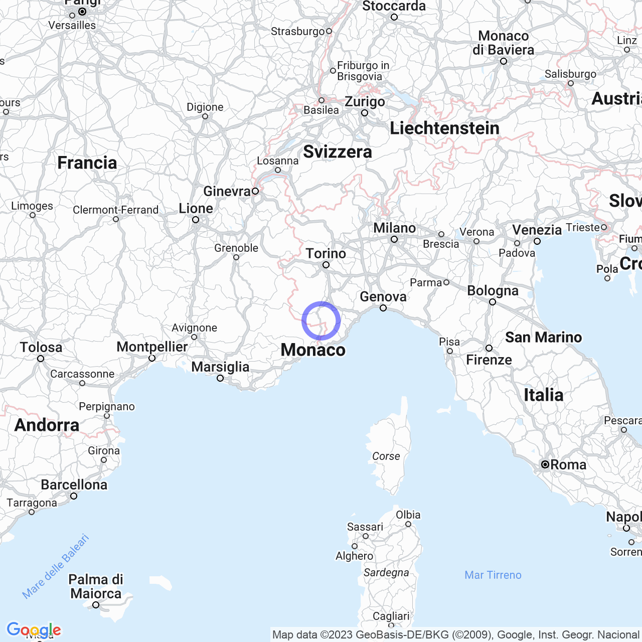 Mappa di Tetti Mecci in Limone Piemonte