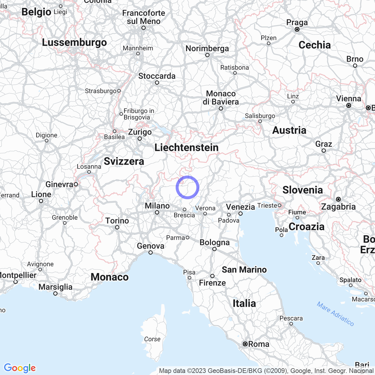 Mappa di Nazio Inferiore e Superiore in Malonno