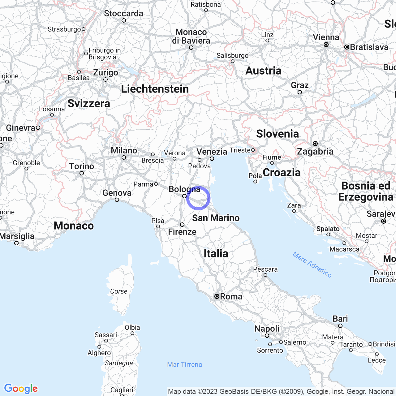 Mappa di Possessione Serraioli in Massa Lombarda