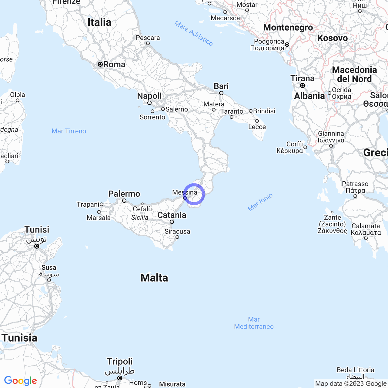 Mediterranean Highway: Connection between Salerno and Reggio Calabria