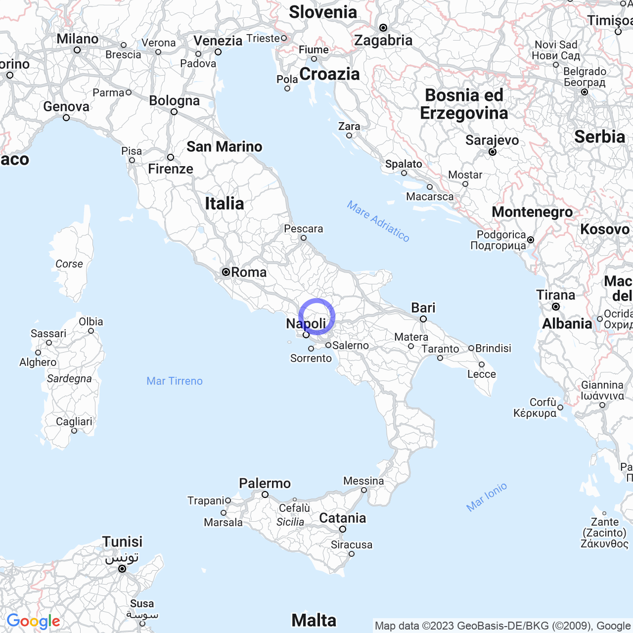 Mappa di San Tammaro in Melizzano