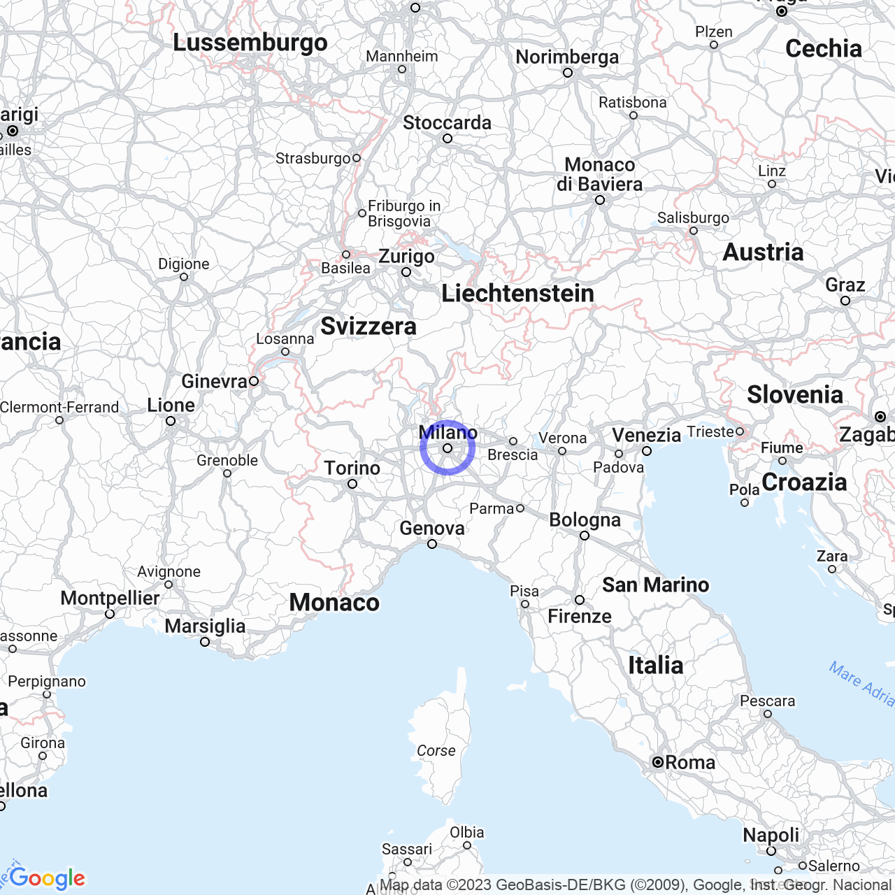 Mappa di Cascina Selvanesco-gaggiolo in Milano