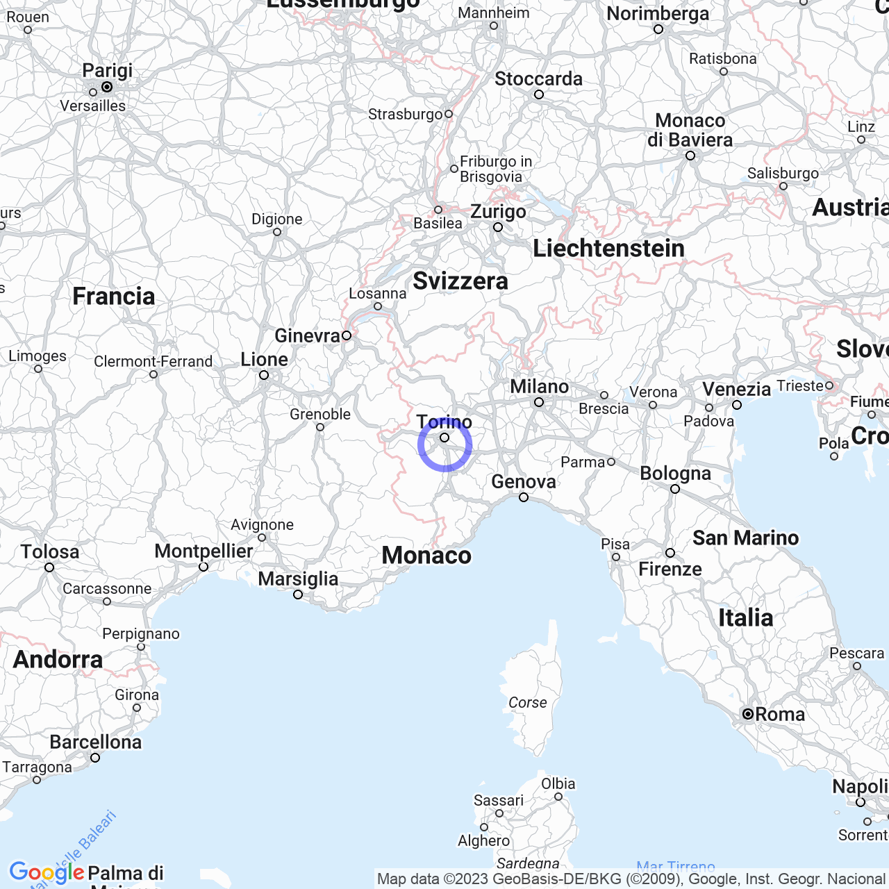 Mappa di Mars_ in Moncalieri