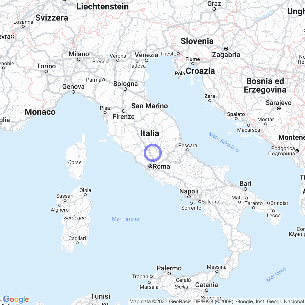 Mappa di Sargnano II in Montebuono