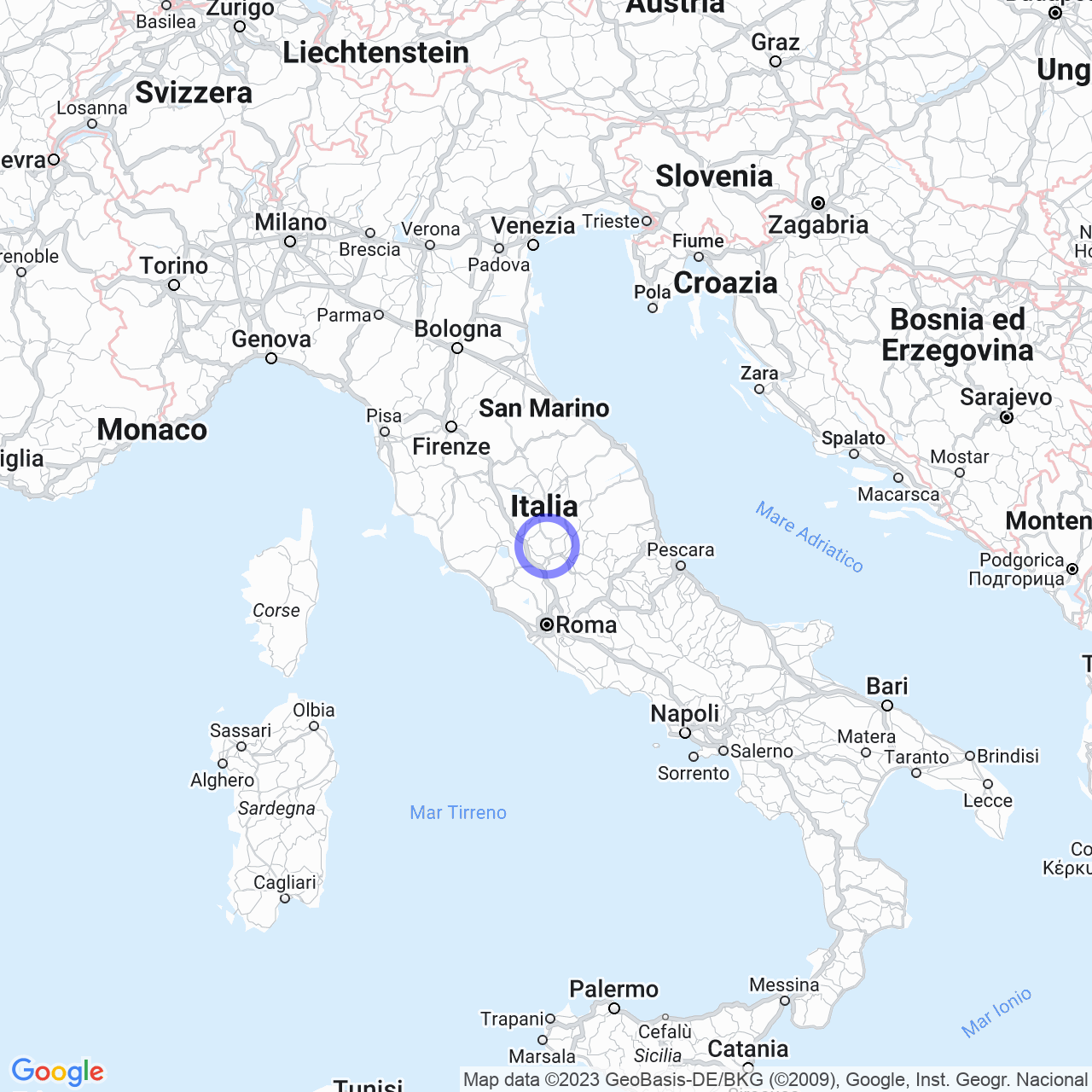 Mappa di Ponte in Montecastrilli