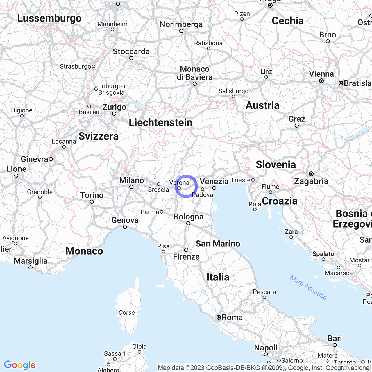 Mappa di Rio Albo in Montecchia di Crosara