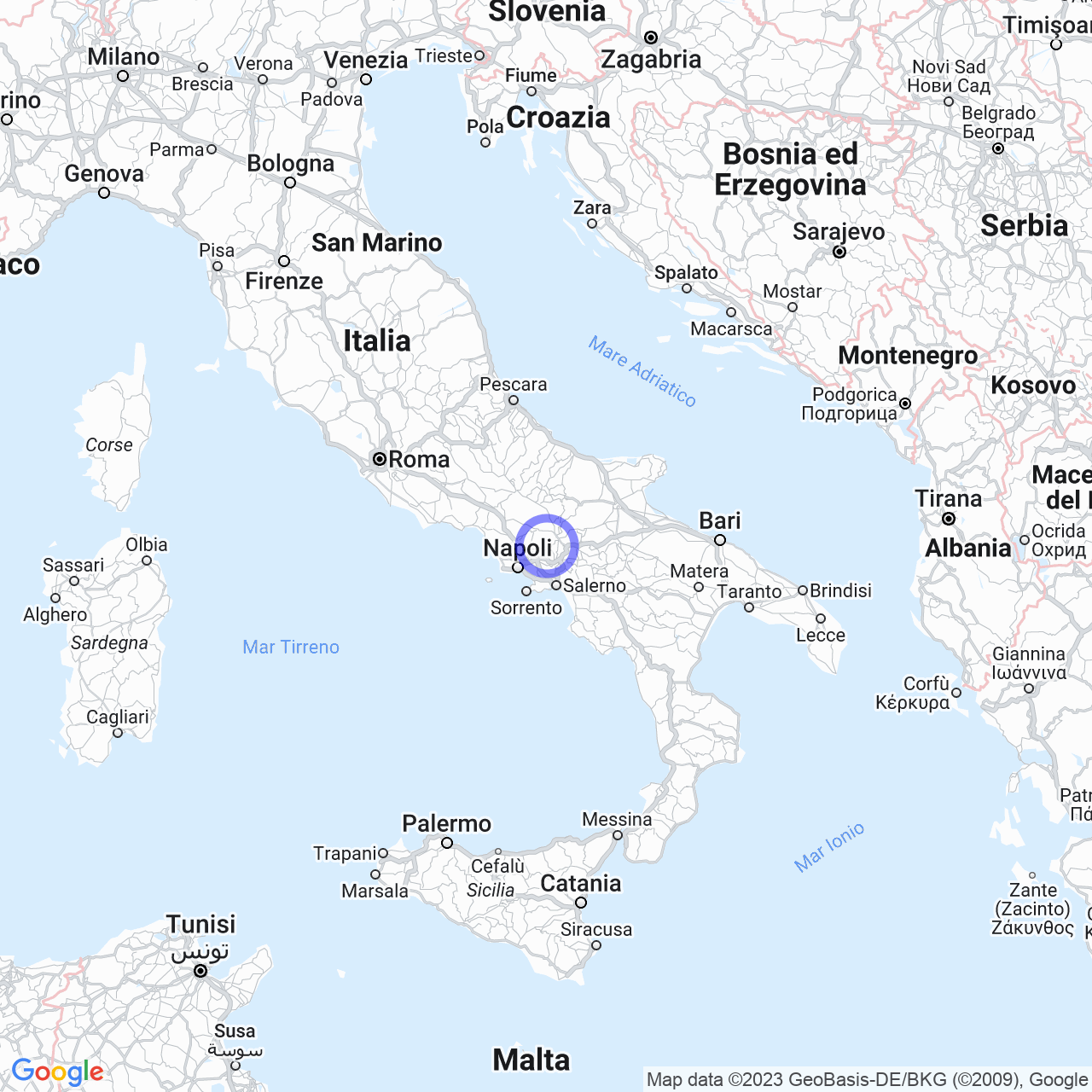 Mappa di Iavari in Montesarchio