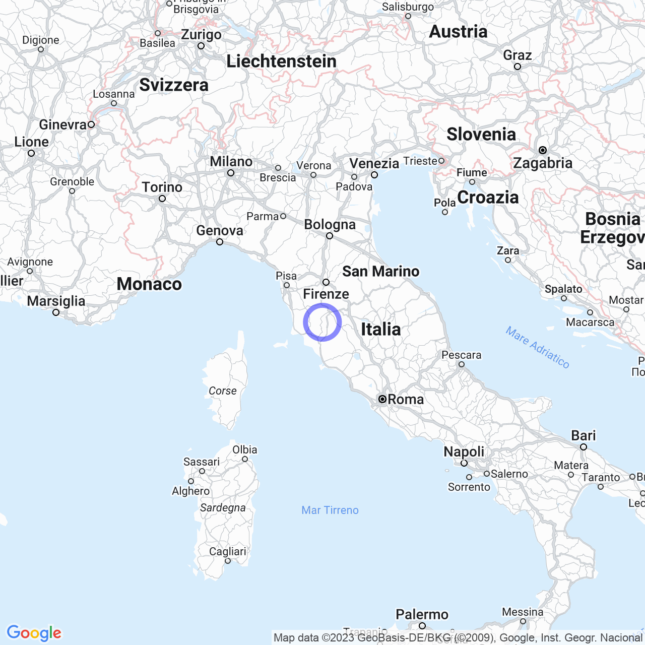 Mappa di Scalvaia in Monticiano