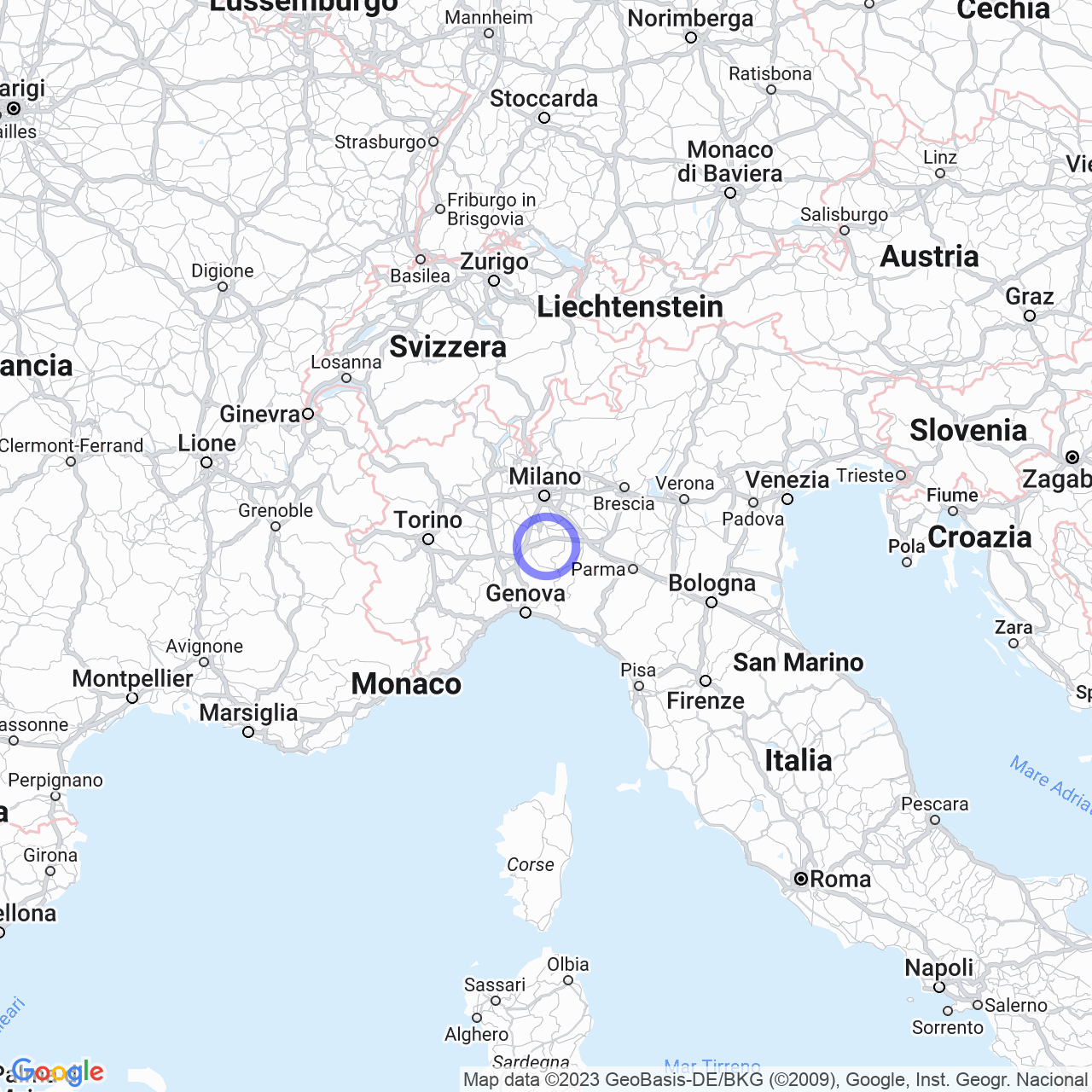 Mappa di Casa Guarnoni in Mornico Losana