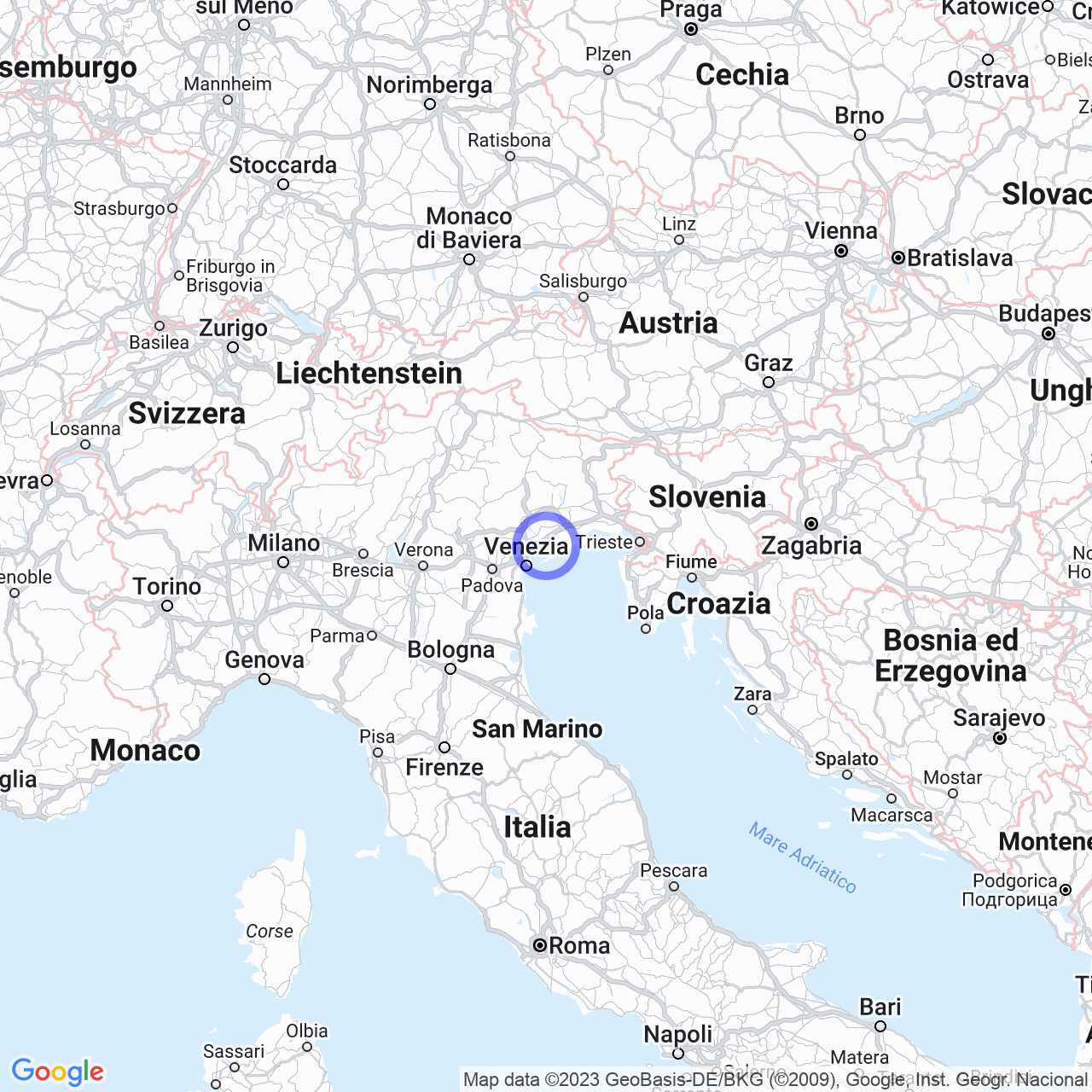 Mappa di Case Agostinetto in Musile di Piave