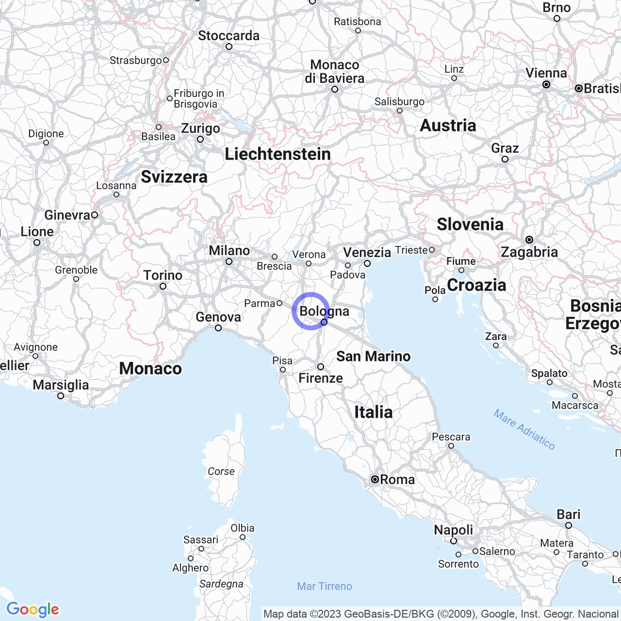 Mappa di Campazzo in Nonantola