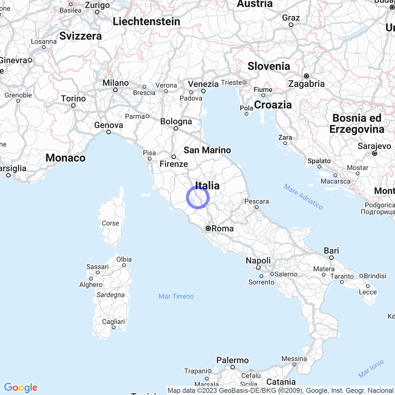 Mappa di Rocca Ripesena in Orvieto