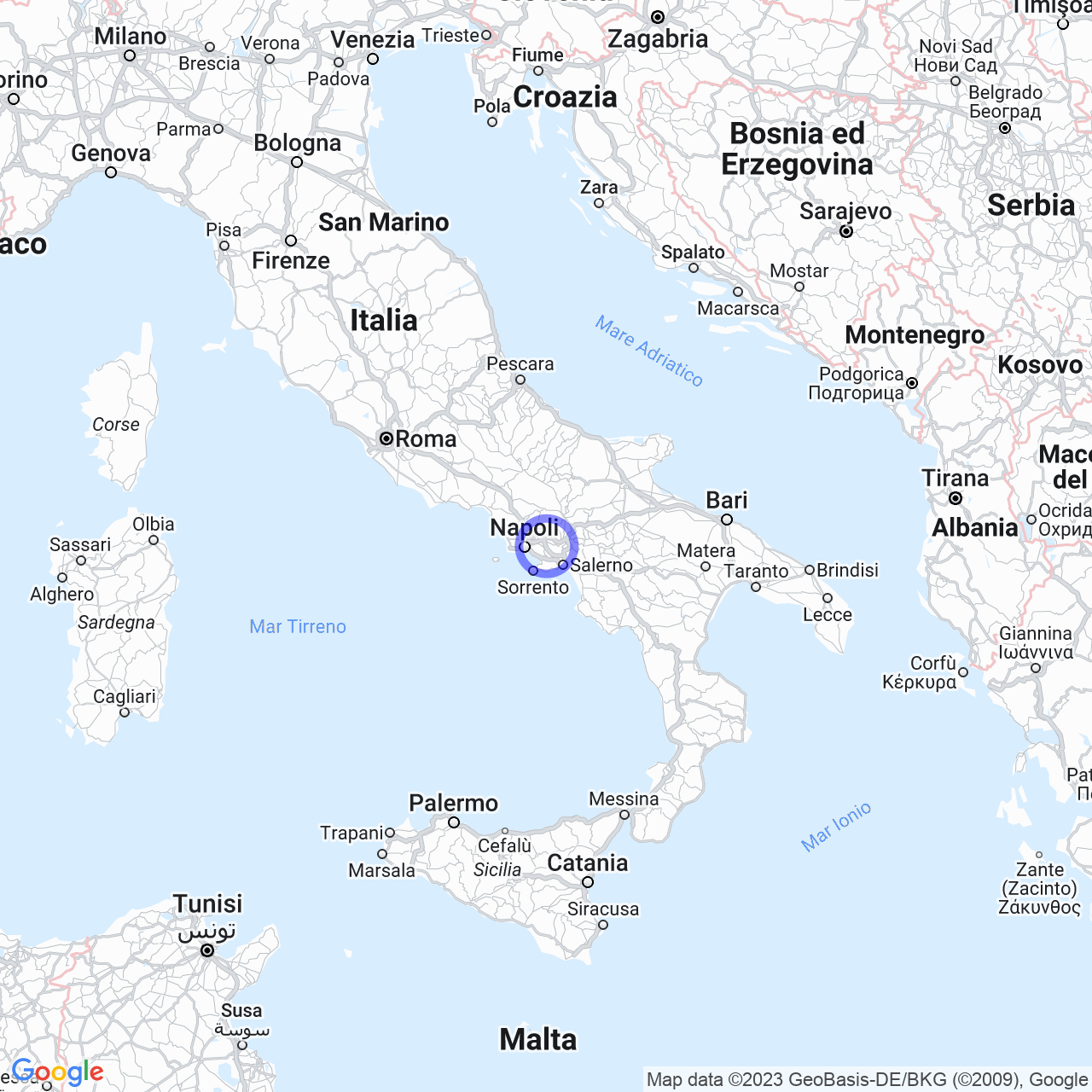 Mappa di Castello in Palma Campania